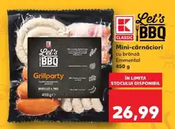 Kaufland Mini-cârnațiori cu brânză Emmental Ofertă