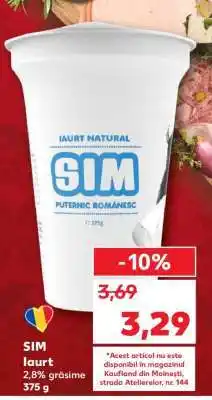 Kaufland SIM Iaurt Ofertă