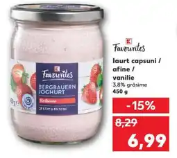 Kaufland Iaurt căpșuni / afine / vanilie Ofertă