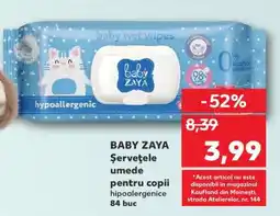 Kaufland BABY ZAYA Șervețele umede pentru copii Ofertă