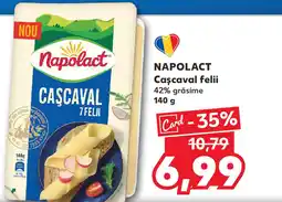 Kaufland NAPOLACT Cascaval felii 42% grăsime Ofertă