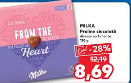 Kaufland MILKA Praline ciocolată Ofertă
