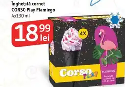 Supeco Îngheţată cornet CORSO Play Flamingo Ofertă