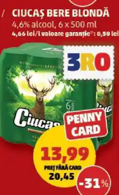 Penny CIUCAŞ Bere blondă Ofertă