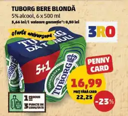 Penny TUBORG Bere blondă Ofertă