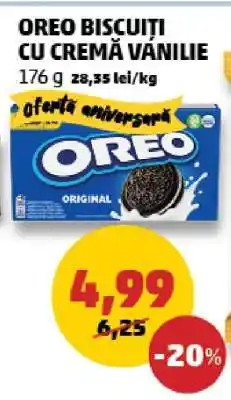 Penny OREO Biscuiți cu Cremă Vanilie Ofertă