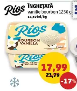 Penny Rios Înghețată vanilie bourbon 1250 g Ofertă
