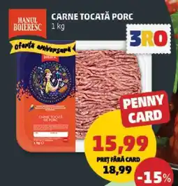 Penny Carne Tocată Porc Ofertă