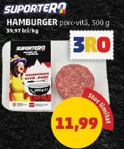 HAMBURGER porc-vită, 300 g