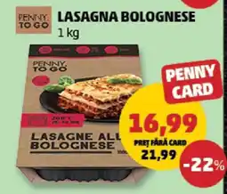 Penny Lasagna Bolognese Ofertă
