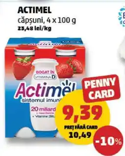 Penny ACTIMEL căpșuni, 4 x 100 g Ofertă