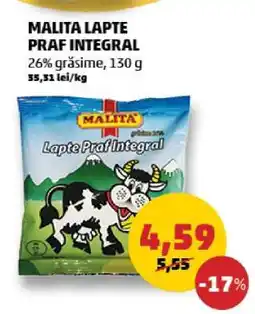 Penny MALITA LAPTE PRAF INTEGRAL Ofertă