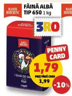 Penny Făină Albă Tip 650 1 kg Ofertă