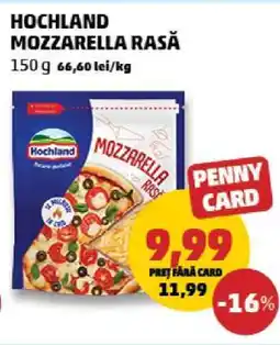 Penny HOCHLAND Mozzarella rasă Ofertă