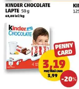 KINDER CHOCOLATE LAPTE 50g