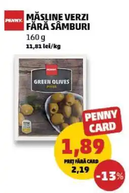 Penny Măsline verzi fără sâmburi Ofertă