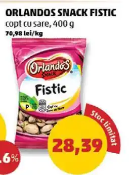 Penny ORLANDOS SNACK FISTIC Ofertă