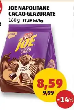Penny JOE Napolitane Cacao Glazurate Ofertă