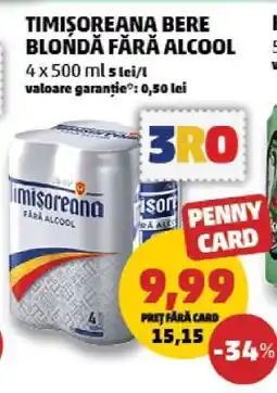 Penny Timișoreana Bere Blondă Fără Alcool Ofertă