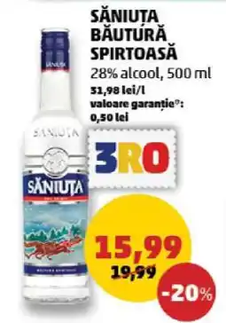Penny SĂNIUȚA BĂUTURĂ SPIRTOASĂ Ofertă