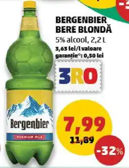 Penny BERGENBIER Bere blondă Ofertă