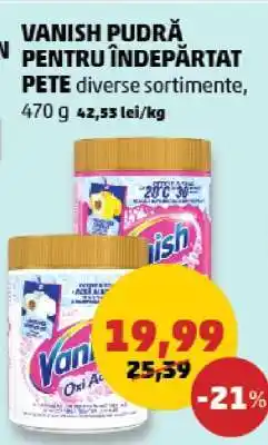 Penny Vanish Pudră pentru Îndepărtat Pete Ofertă