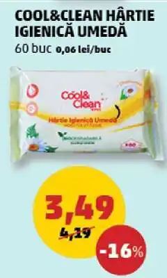 Penny COOL & CLEAN HÂRTIE IGIENICĂ UMEDĂ Ofertă