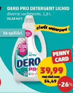 Penny DERO PRO Detergent Lichid Ofertă