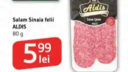 Supeco Salam Sinaia felii ALDIS Ofertă