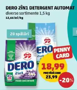 Penny DERO 2ÎN1 Detergent automat Ofertă