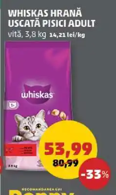 Penny Whiskas Hrană Uscată Pisici Adult Ofertă