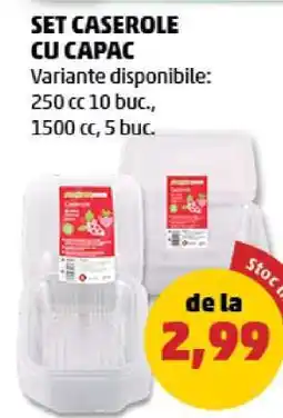 Set Caserole cu Capac