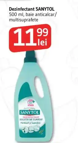 Supeco Dezinfectant SANYTOL, baie anticalcar/ multisuprafete Ofertă