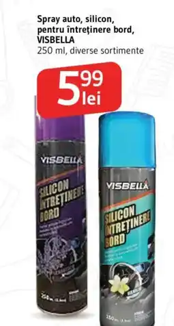 Supeco Spray auto, silicon, pentru întreţinere bord, VISBELLA Ofertă