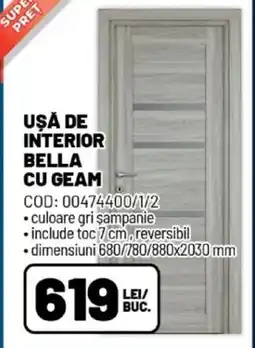 Ambient Ușă de interior bella cu geam Ofertă