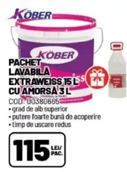 Ambient Köber pachet lavabila extraweiss cu amorsa Ofertă