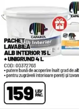 Ambient Pachet lavabila alb interior +unigrund Ofertă