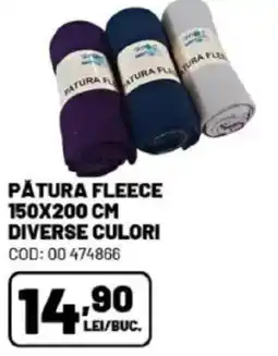 Ambient Pătura fleece diverse culori Ofertă