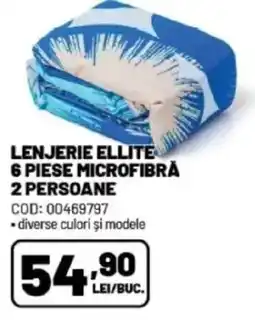 Ambient Lenjerie ellite 6 piese microfibră 2 persoane Ofertă