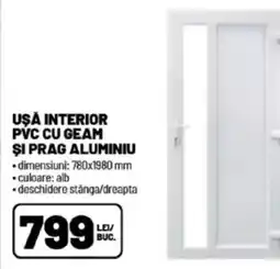 Ambient Uşa interior pvc cu geam şi prag aluminiu Ofertă