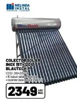 Ambient Colector solar inox 15t-120 l blautech P Ofertă