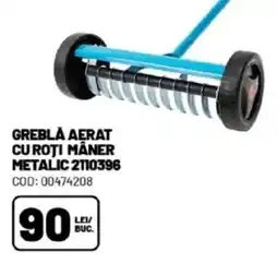 Ambient Grebla aerat cu roti mâner metalic Ofertă
