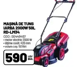Ambient Maşină de tuns iarba 2000w 50l rd-lm34 Ofertă