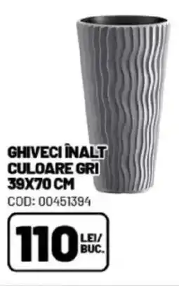 Ambient Ghiveci înalt culoare gri Ofertă