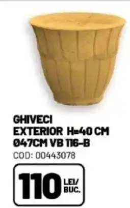 Ambient Ghiveci exterior h=40 cm 047cm vb 116-b Ofertă