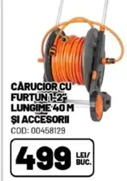 Ambient Carucior cu furtun 1-2 lungime 40 m şi accesorii Ofertă
