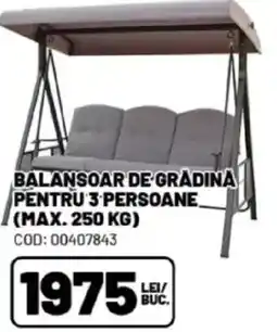 Ambient Balansoar de grădină pentru 3 persoane (max. 250 kg) Ofertă