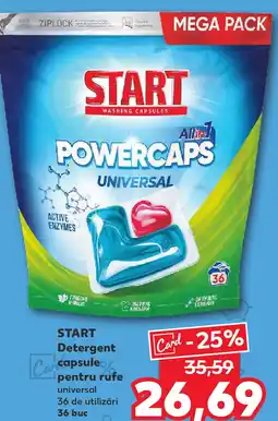 Kaufland START Detergent capsule pentru rufe Ofertă