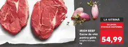 Kaufland IRISH BEEF Carne de vită pentru gătit origine Irlanda Ofertă