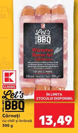 Kaufland Cârnaţi cu chili şi brânză Ofertă